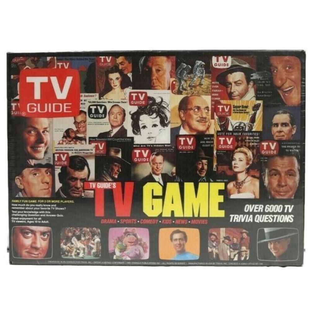 Vintage Sealed TV Guide TV Guide's TV Game Board Trivia 1984 Edition
